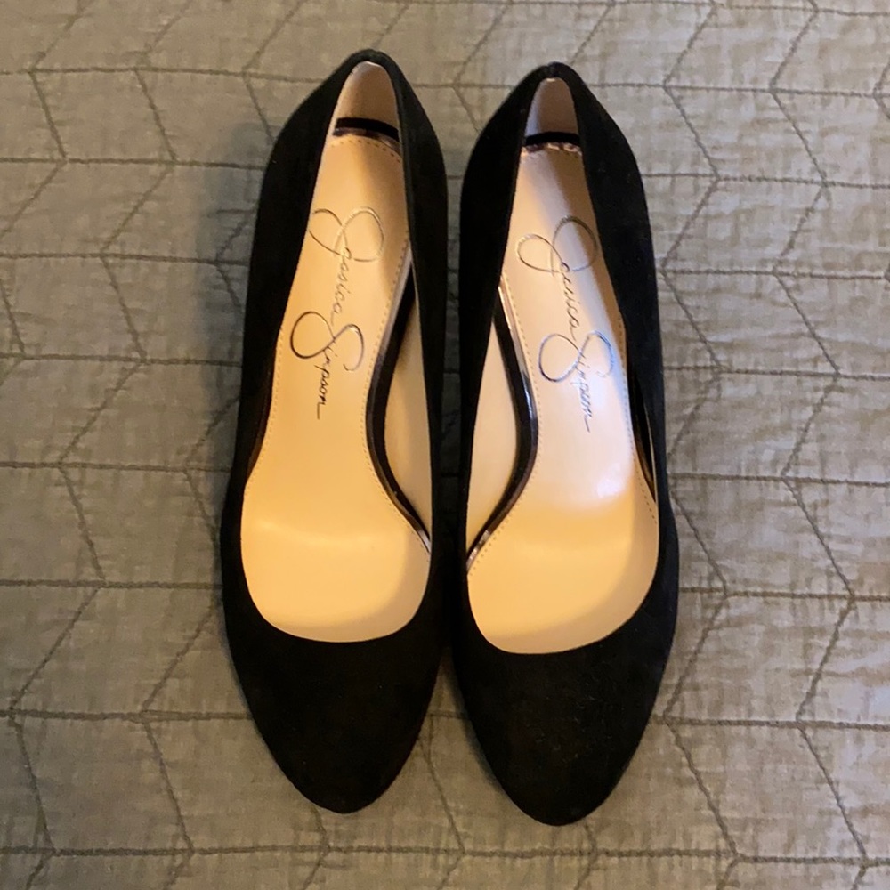 Jessica Simpson Suede Block High Heels